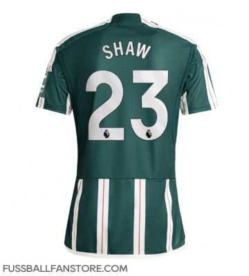 Manchester United Luke Shaw #23 Replik Auswärtstrikot 2023-24 Kurzarm